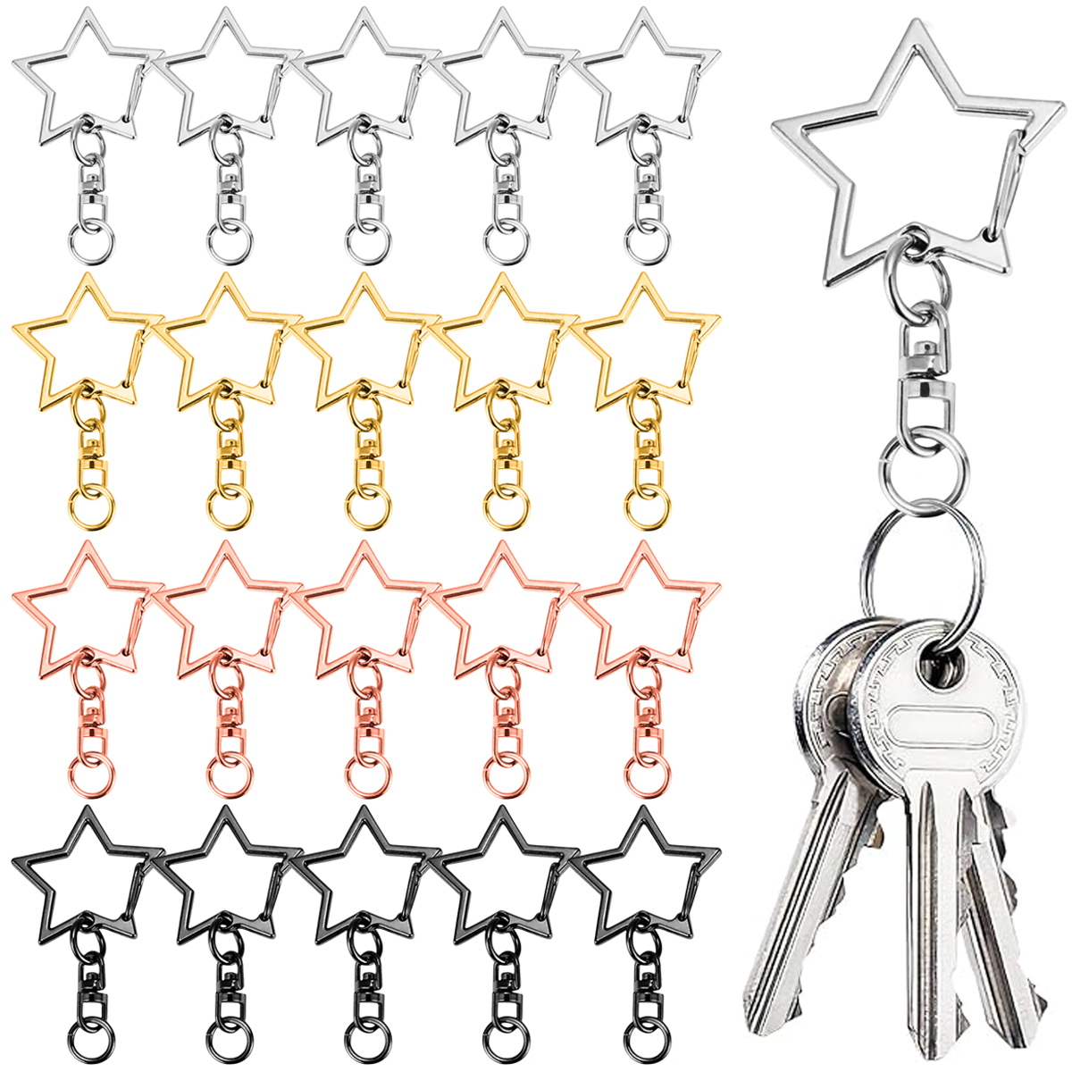Art Craft Activity - 10/20/30/50 Set Star Shaped Rotating Spring