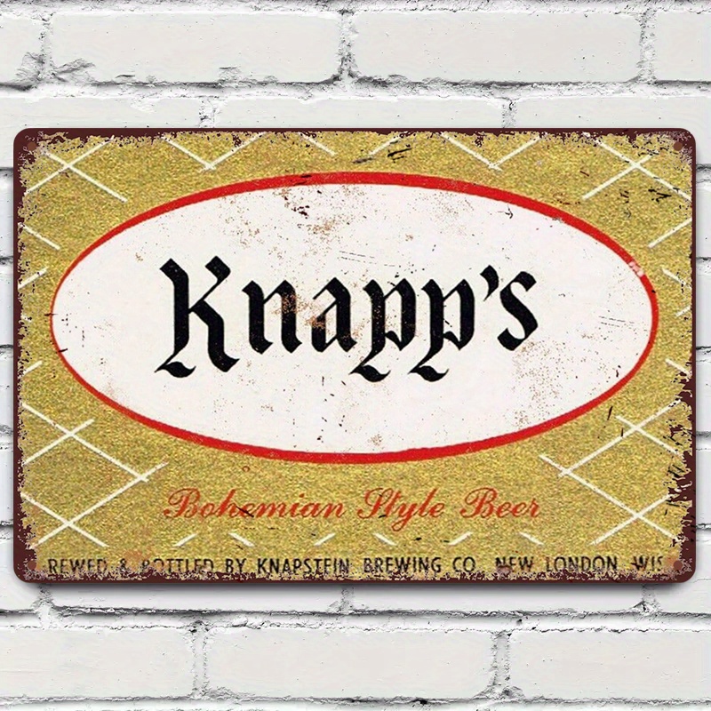Art Craft Bar - Knapp'S Vintage Metal Tin Sign, Bohemian