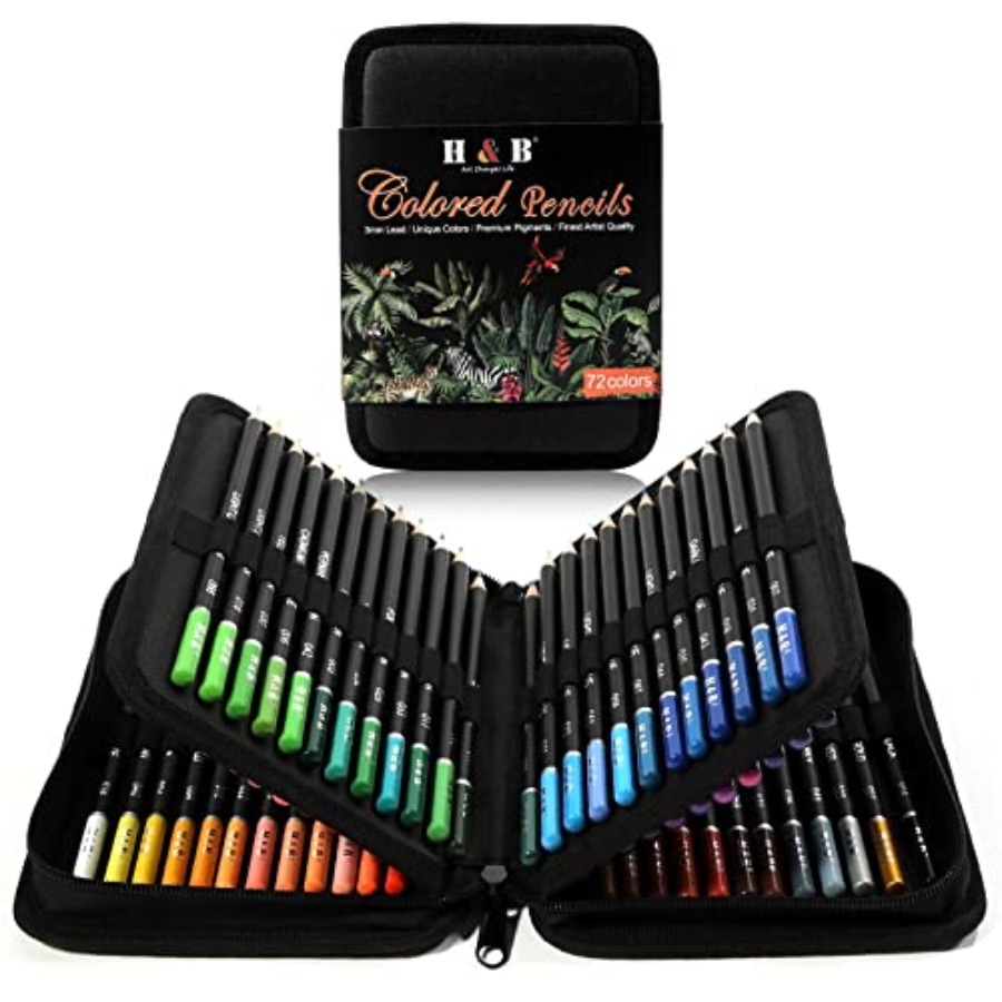 Colored Pencil Professional - Colored Pencils Kit, Oil-Based Soft Core