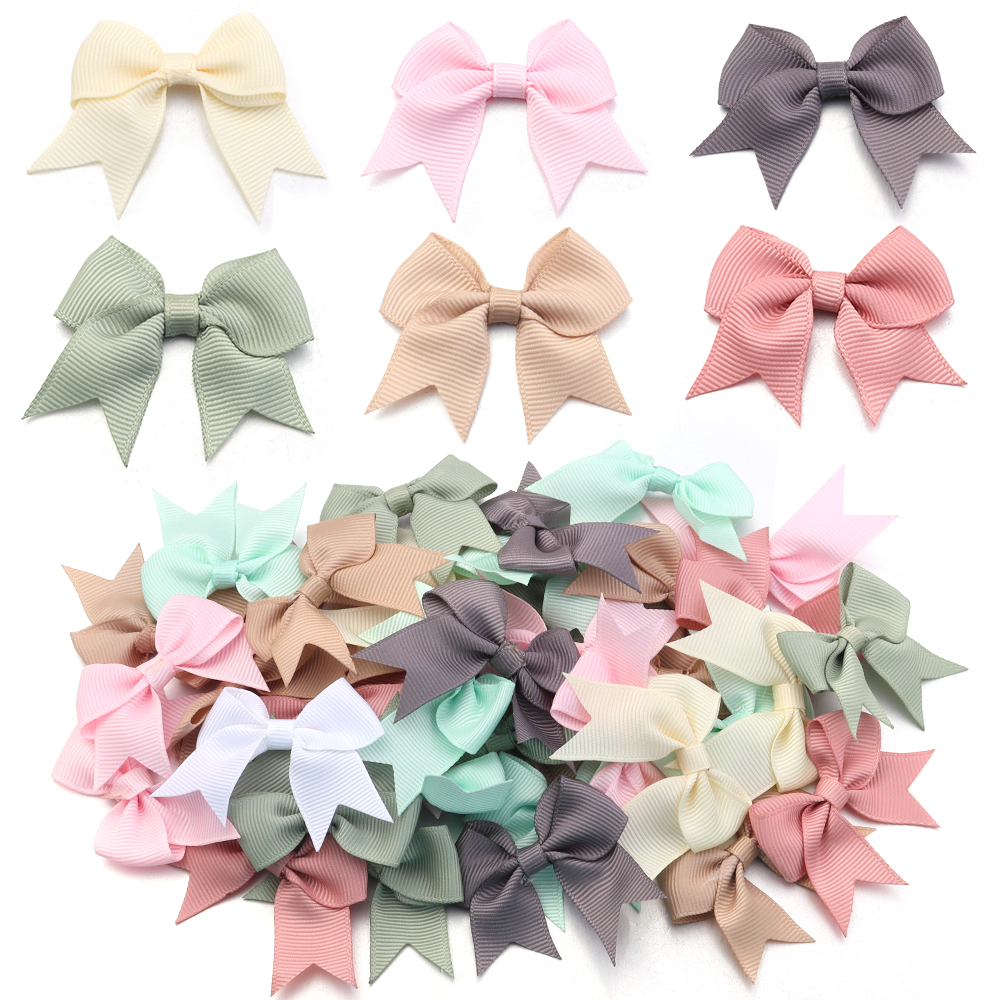 Art Craft Activity - 20Pcs 4x6cm Satin Ribbon Bowknot Decoration