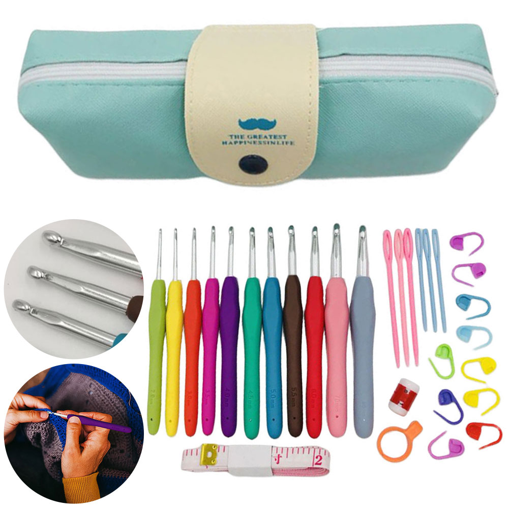 Crochet Hook Set - Crochet Hooks Set Blunt Knitting Needles