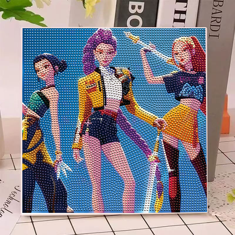 Art Craft Activity - Anime Gilrs Lumi Mila Zoi K-pop