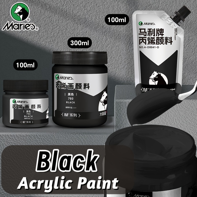 Marie's Black Acrylic Paint,1p - Acrylic Pour Paint บทวิจารณ์และราคา