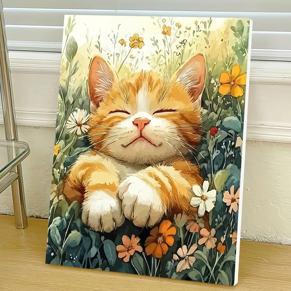 Drawing By Numbers Cat DIY Dig - Tv Art And Craft บทวิจารณ์และราคา