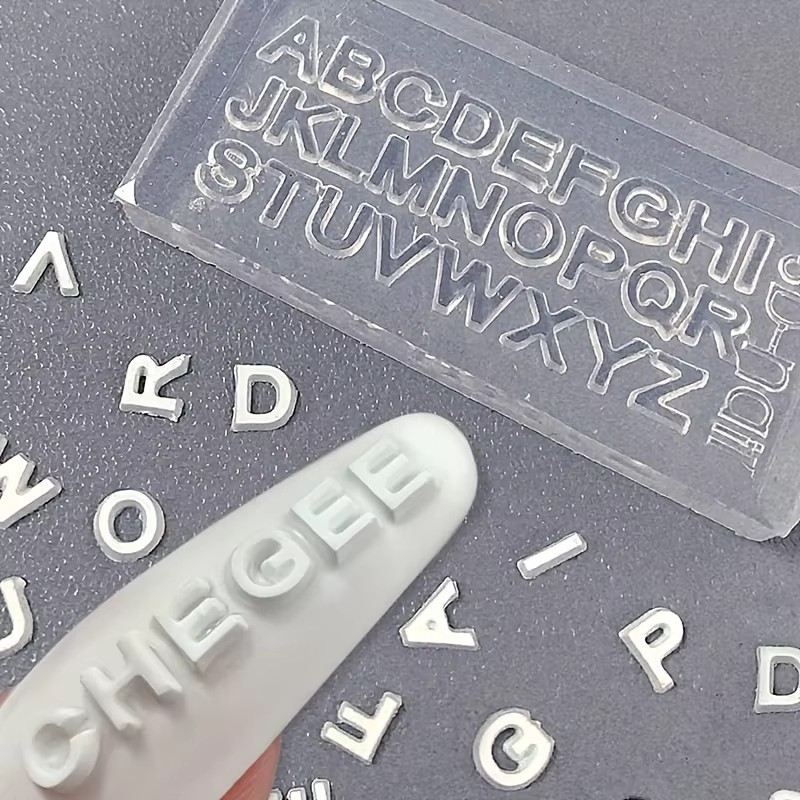 3D Letter Nail Art Silicone Mo - Art And Craft Letter Z บทวิจารณ์และราคา