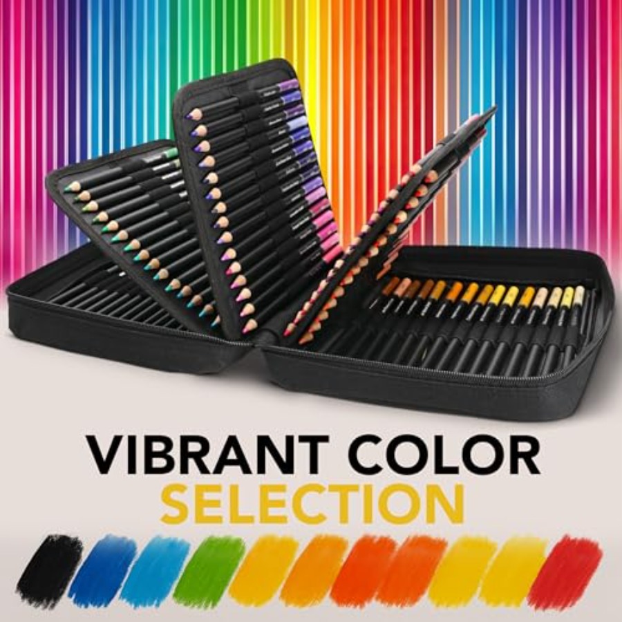 120 Coloring Pencils Zipper-Ca - Colored Pencil Professional บทวิจารณ์และราคา