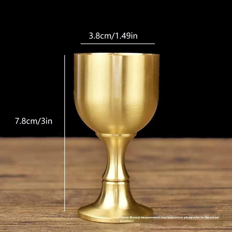 1PC Brass Wine Glass Restauran - Art Craft Activity บทวิจารณ์และราคา