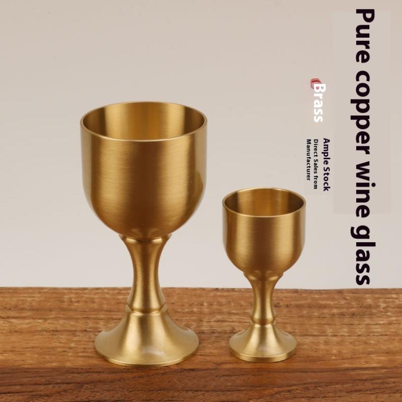 1PC Brass Wine Glass Restauran - Art Craft Activity บทวิจารณ์และราคา