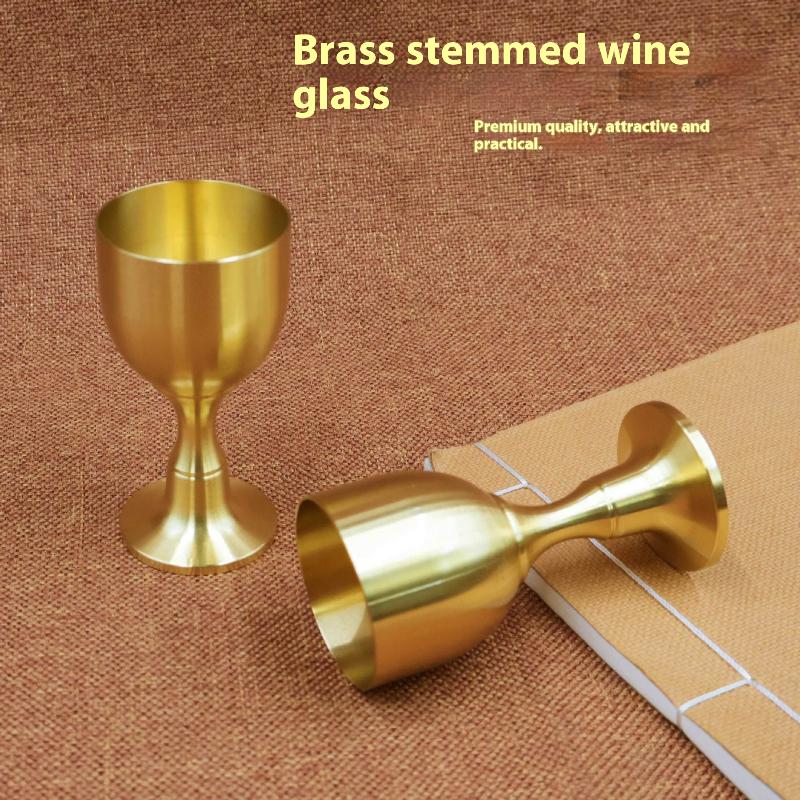 1PC Brass Wine Glass Restauran - Art Craft Activity บทวิจารณ์และราคา