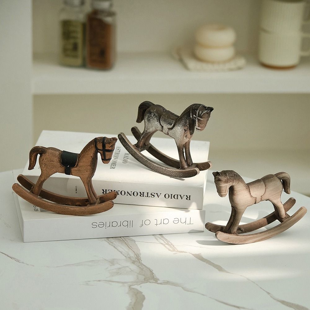 Wooden Horse Wooden Rocking Ho - Art Craft Horse บทวิจารณ์และราคา