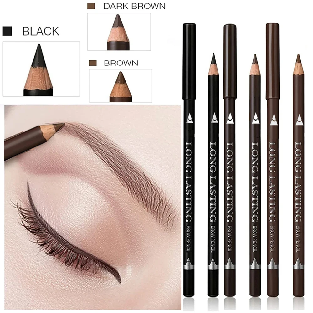 6/12Pcs Eye Brow Pencil Waterp - Colored Pencil Professional บทวิจารณ์และราคา