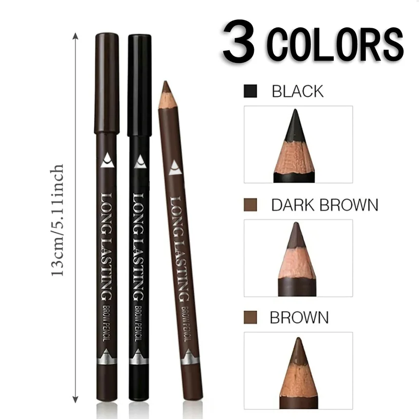 6/12Pcs Eye Brow Pencil Waterp - Colored Pencil Professional บทวิจารณ์และราคา