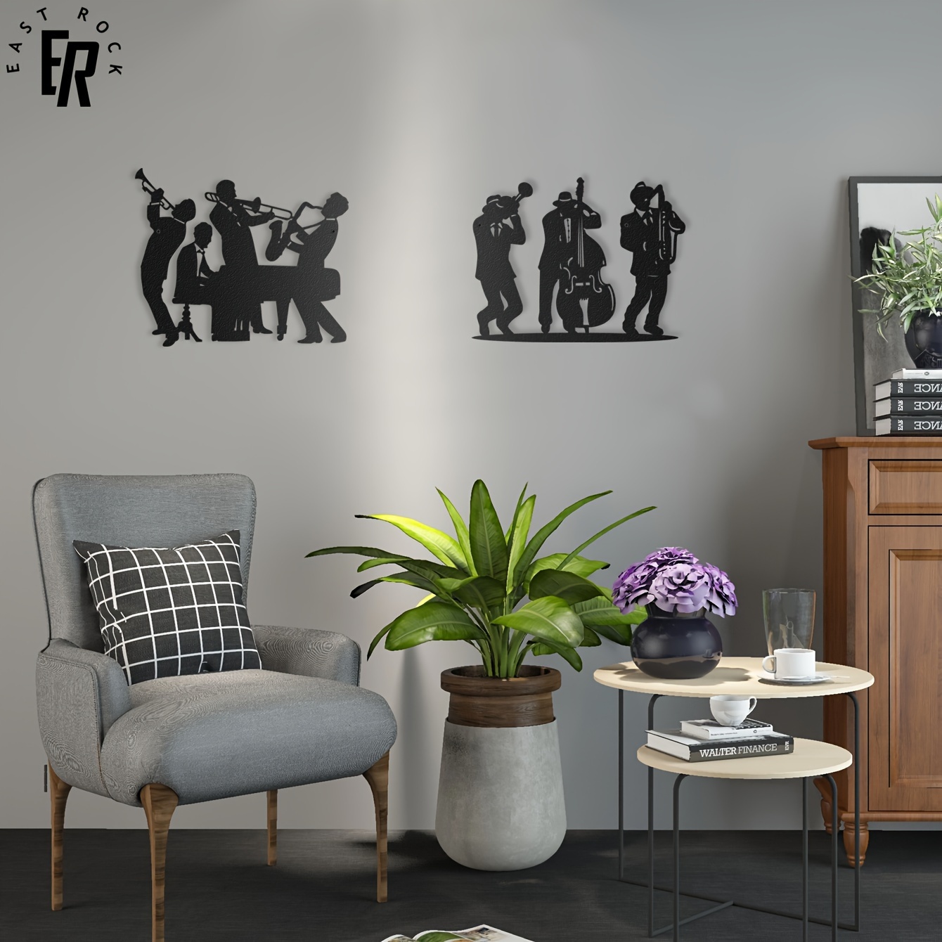 Metal Musician Silhouette Wall - Art Craft Bar บทวิจารณ์และราคา