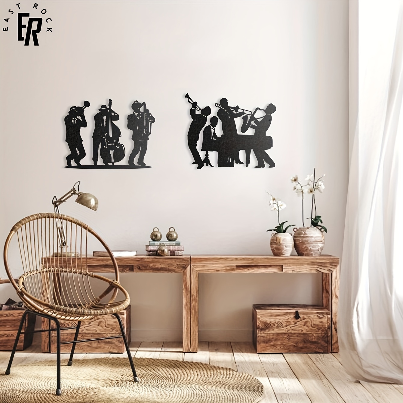 Metal Musician Silhouette Wall - Art Craft Bar บทวิจารณ์และราคา
