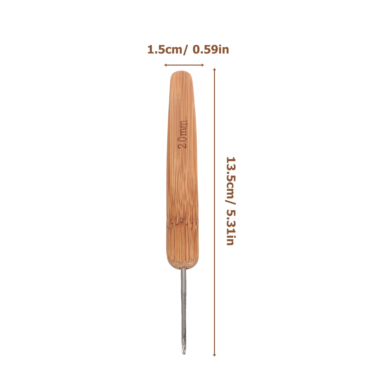 3Pcs Bamboo Crochet Hooks Set  - Crochet Hook Set บทวิจารณ์และราคา