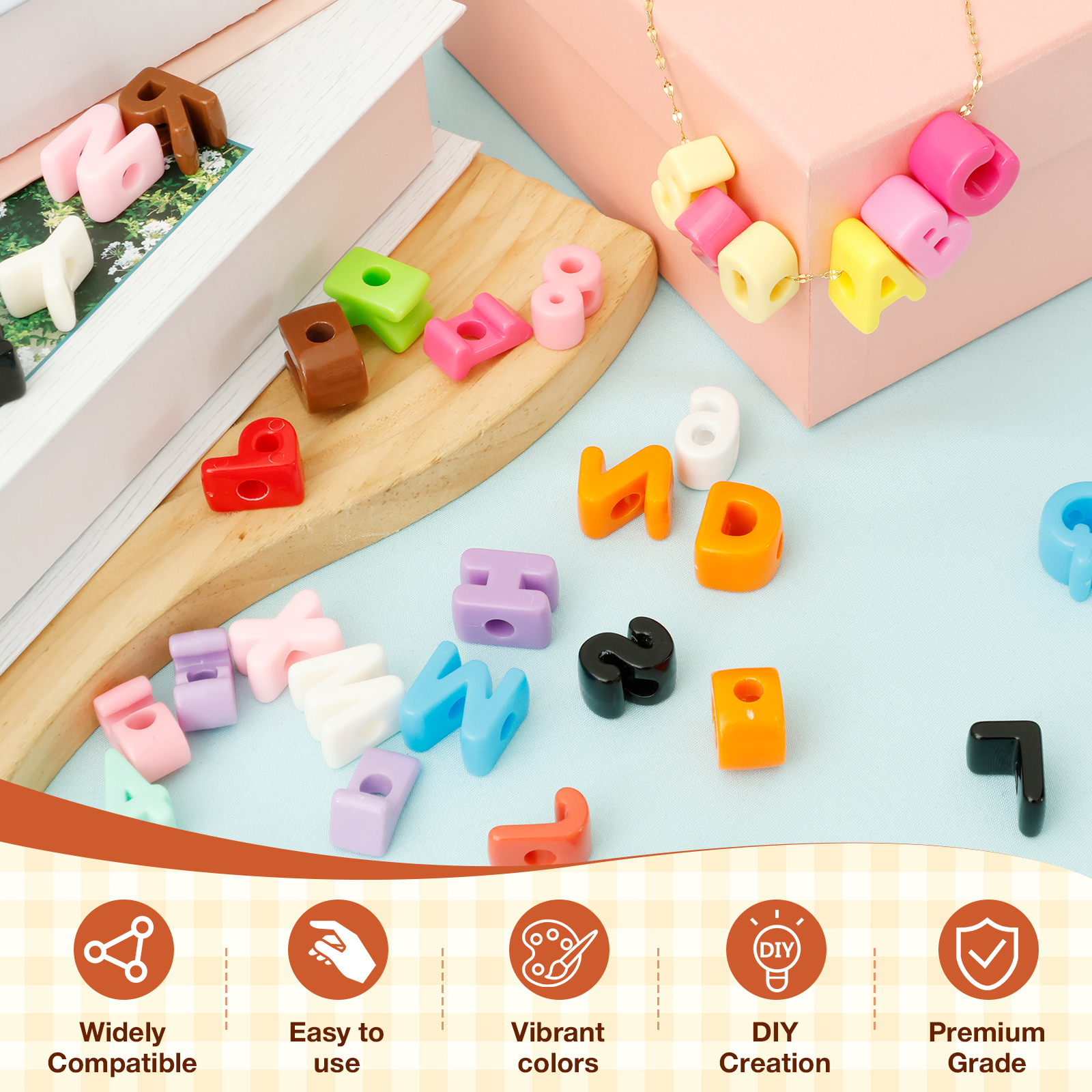 36/108Pcs 6mm Hole Chunky Acry - Art And Craft Letter Z บทวิจารณ์และราคา