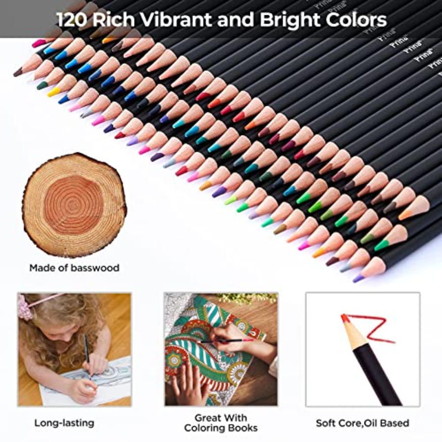 Art Supplies 120 Colors Colore - Colored Pencil Professional บทวิจารณ์และราคา