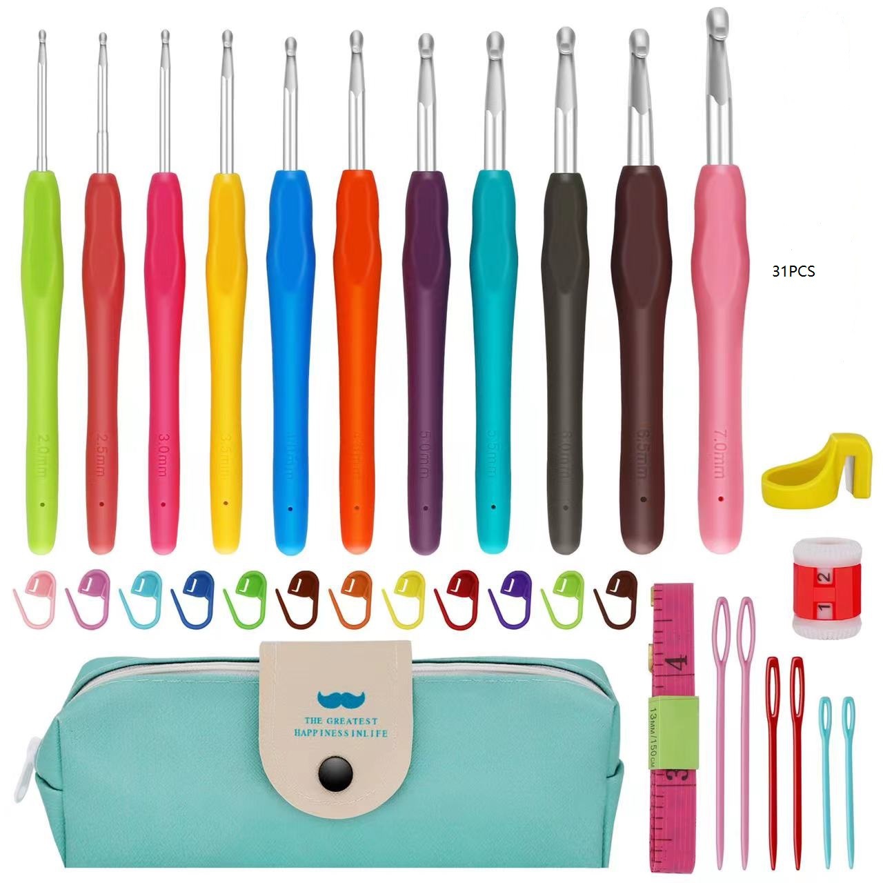 MIUSIE Colorful Crochet Hooks  - Crochet Hook Set บทวิจารณ์และราคา
