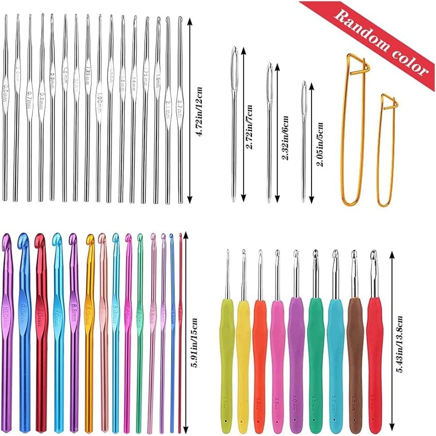 MIUSIE Colorful Crochet Hooks  - Crochet Hook Set บทวิจารณ์และราคา