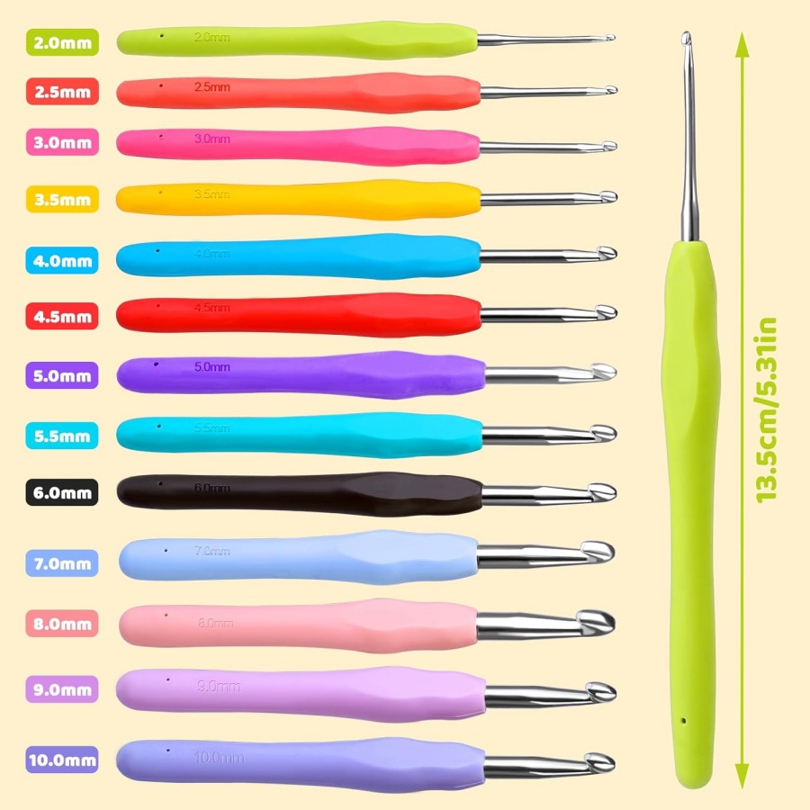 MIUSIE Colorful Crochet Hooks  - Crochet Hook Set บทวิจารณ์และราคา