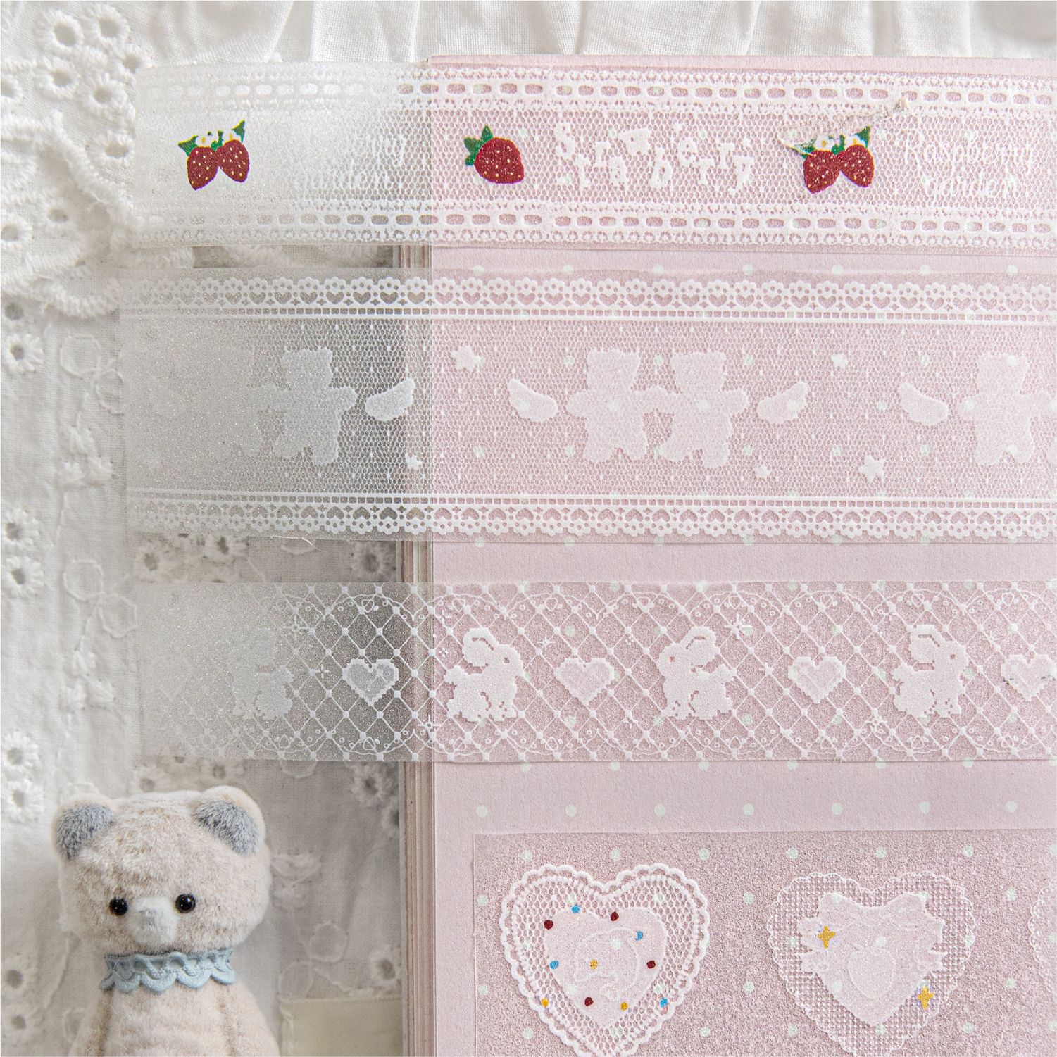 20/30mm*2m lace border PET Tap - Art Craft Journals บทวิจารณ์และราคา