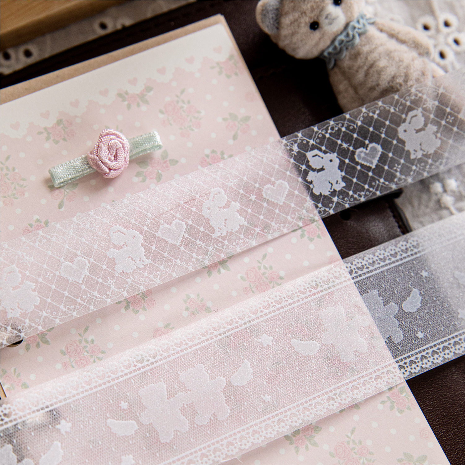 20/30mm*2m lace border PET Tap - Art Craft Journals บทวิจารณ์และราคา