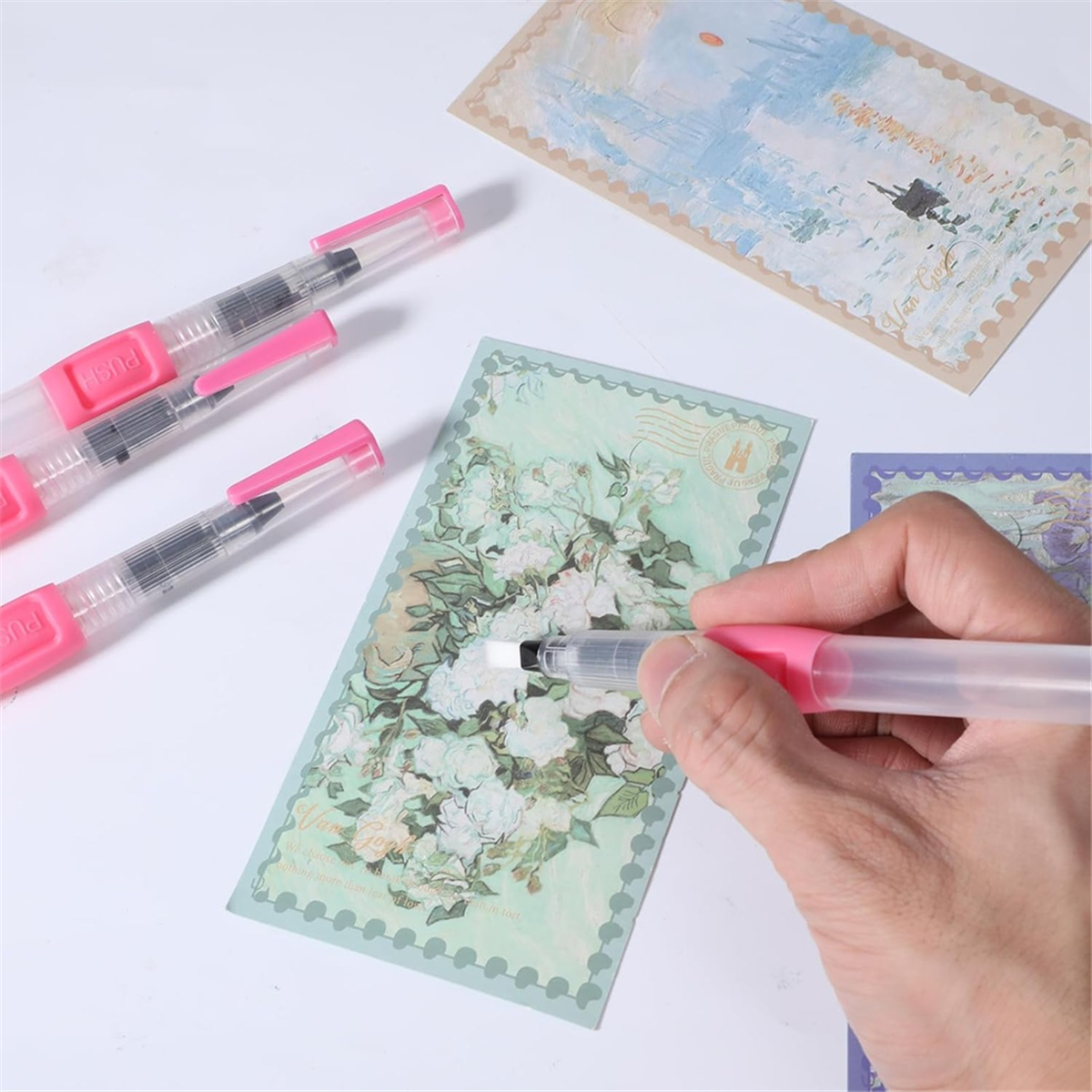 AA98 6Pcs Brushes for Painting - Watercolor Brush Pen บทวิจารณ์และราคา