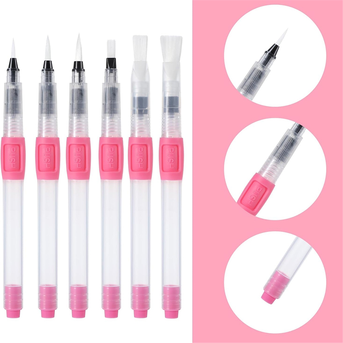 AA98 6Pcs Brushes for Painting - Watercolor Brush Pen บทวิจารณ์และราคา