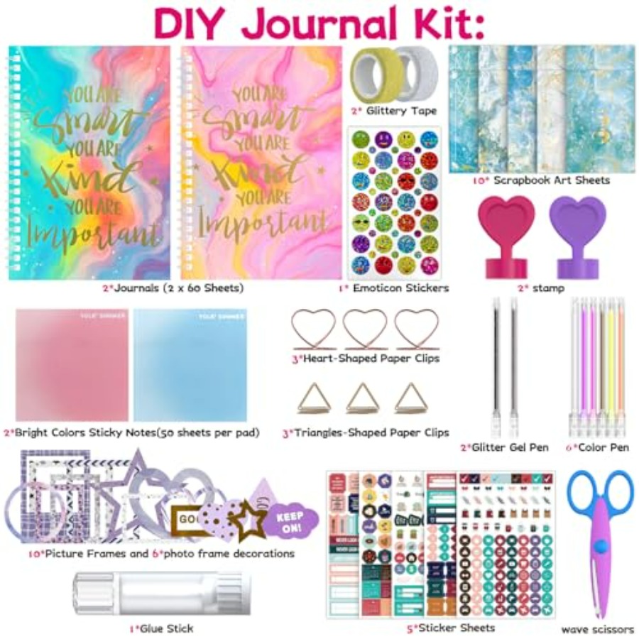 2-Pack DIY Journal Kit for Gir - Art Craft Ideas For Kids บทวิจารณ์และราคา