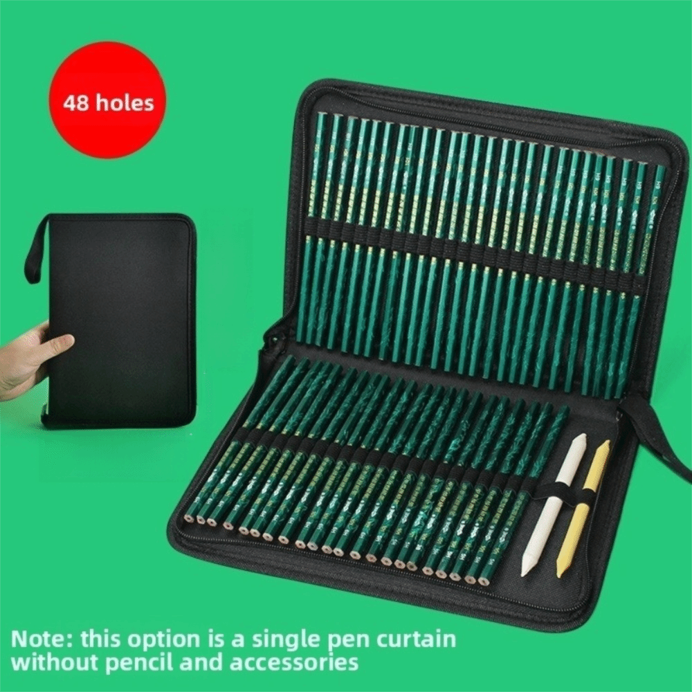 36/48/72 Hole Pen Curtain Blac - Colored Pencil Professional บทวิจารณ์และราคา
