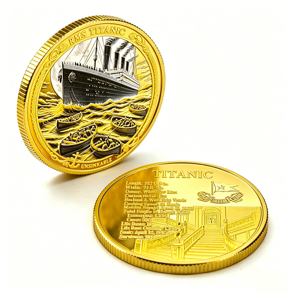 Vintage Titanic Gold Plated 3D - Tv Art And Craft บทวิจารณ์และราคา