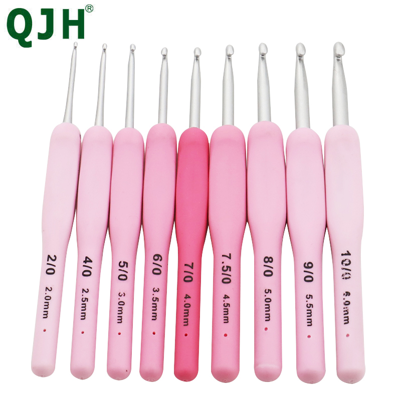 9pcs Silicone Handle Crochet H - Crochet Hook Set บทวิจารณ์และราคา