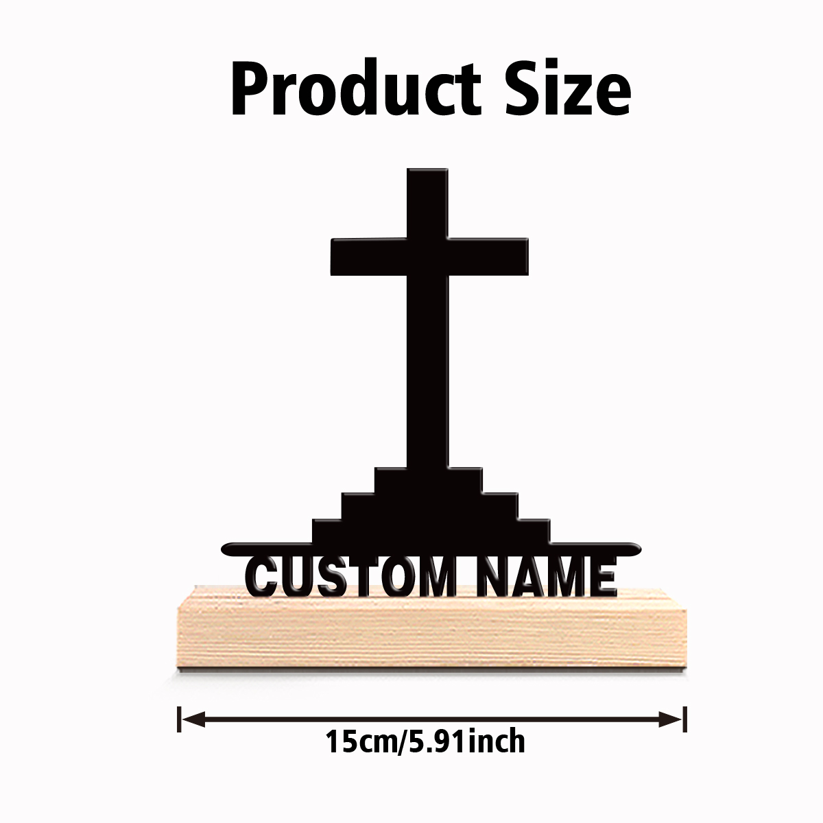 1pc Simple Holy Cross Custom T - Art Y Craft บทวิจารณ์และราคา