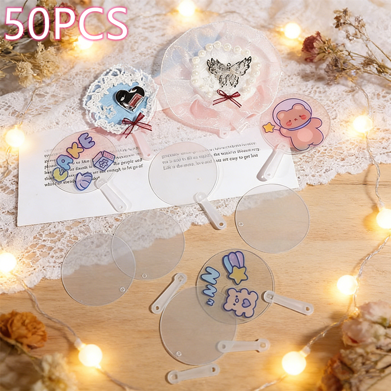 Mini Blank Fans, Transparent D - Art Craft Ideas For Kids บทวิจารณ์และราคา