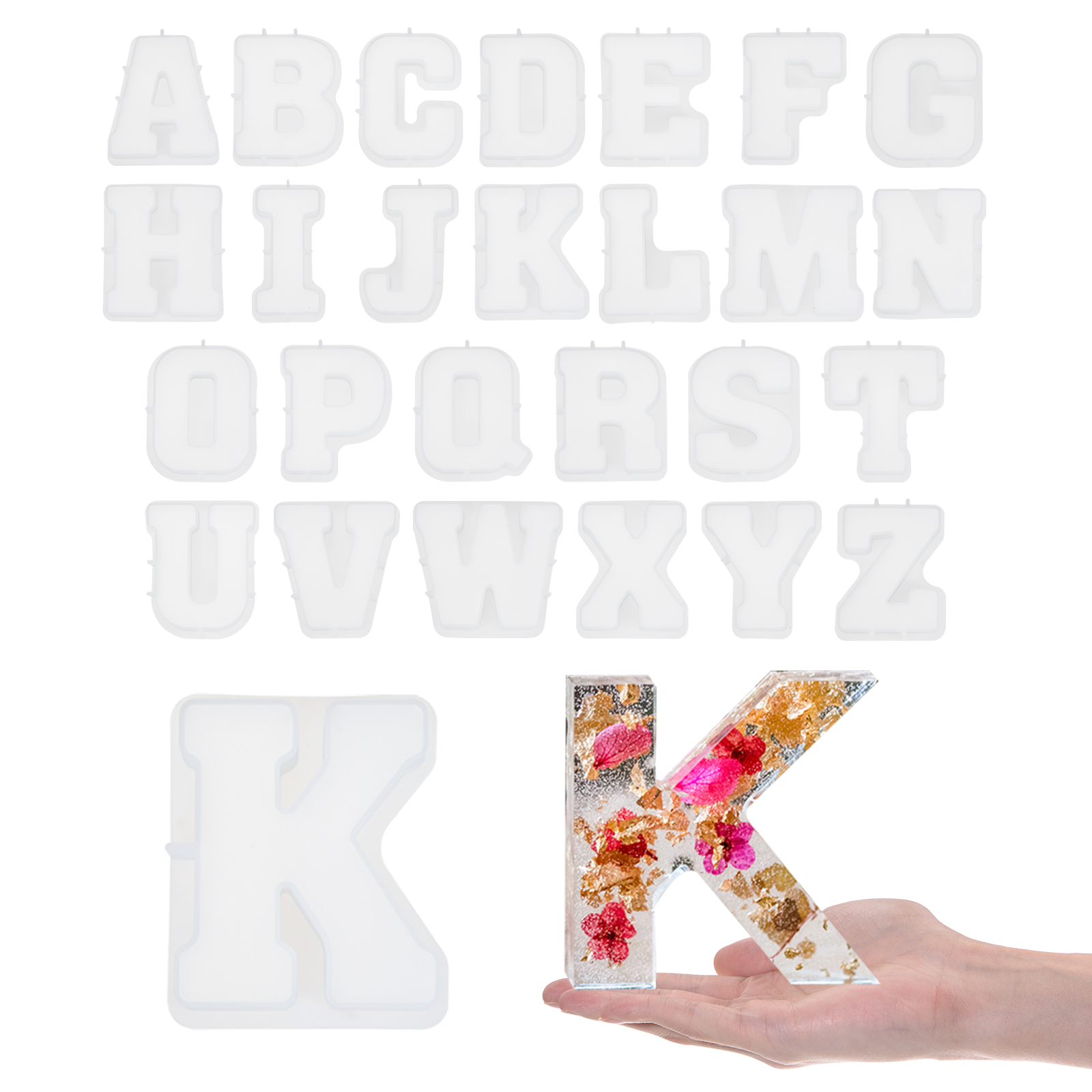26Pcs Large Letter Resin Mold  - Art And Craft Letter Z บทวิจารณ์และราคา