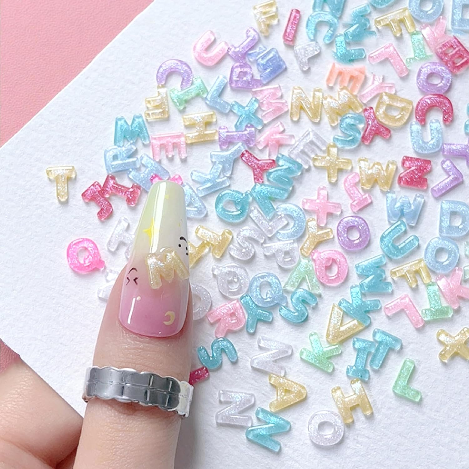 100pcs 3D Colorful Letter Nail - Art And Craft Letter Z บทวิจารณ์และราคา
