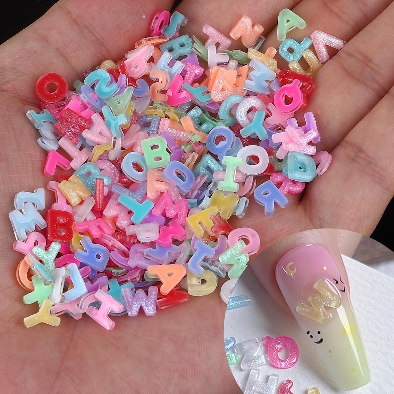 100pcs 3D Colorful Letter Nail - Art And Craft Letter Z บทวิจารณ์และราคา