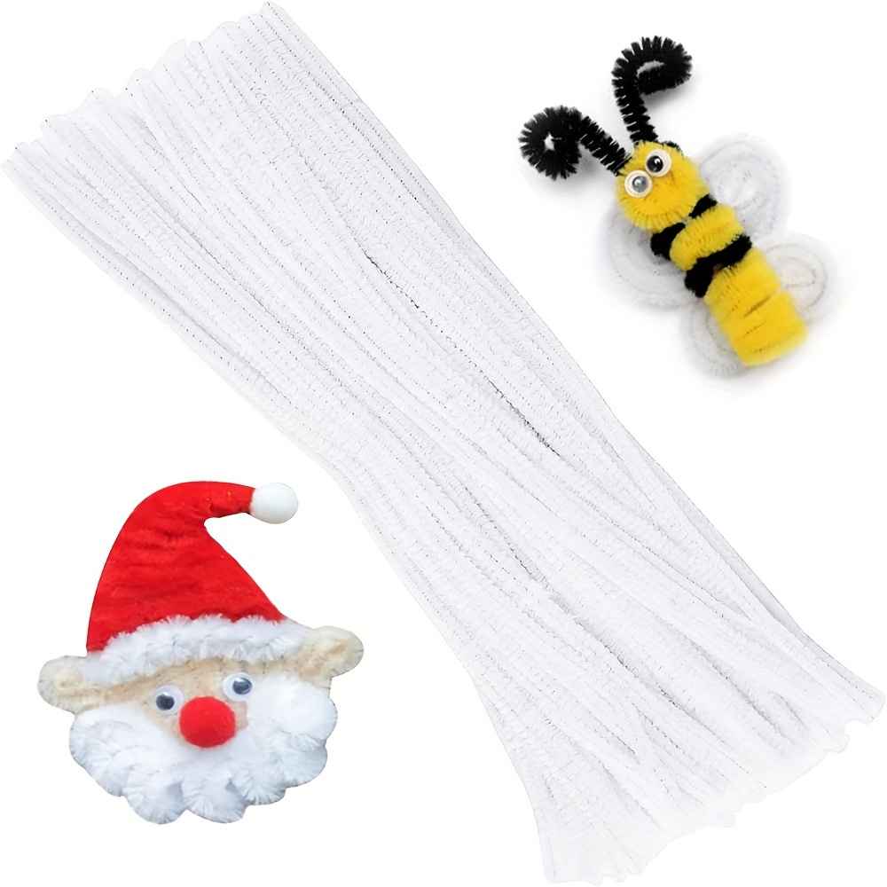 100 Pcs White Pipe Cleaners,Pi - Art Y Craft บทวิจารณ์และราคา