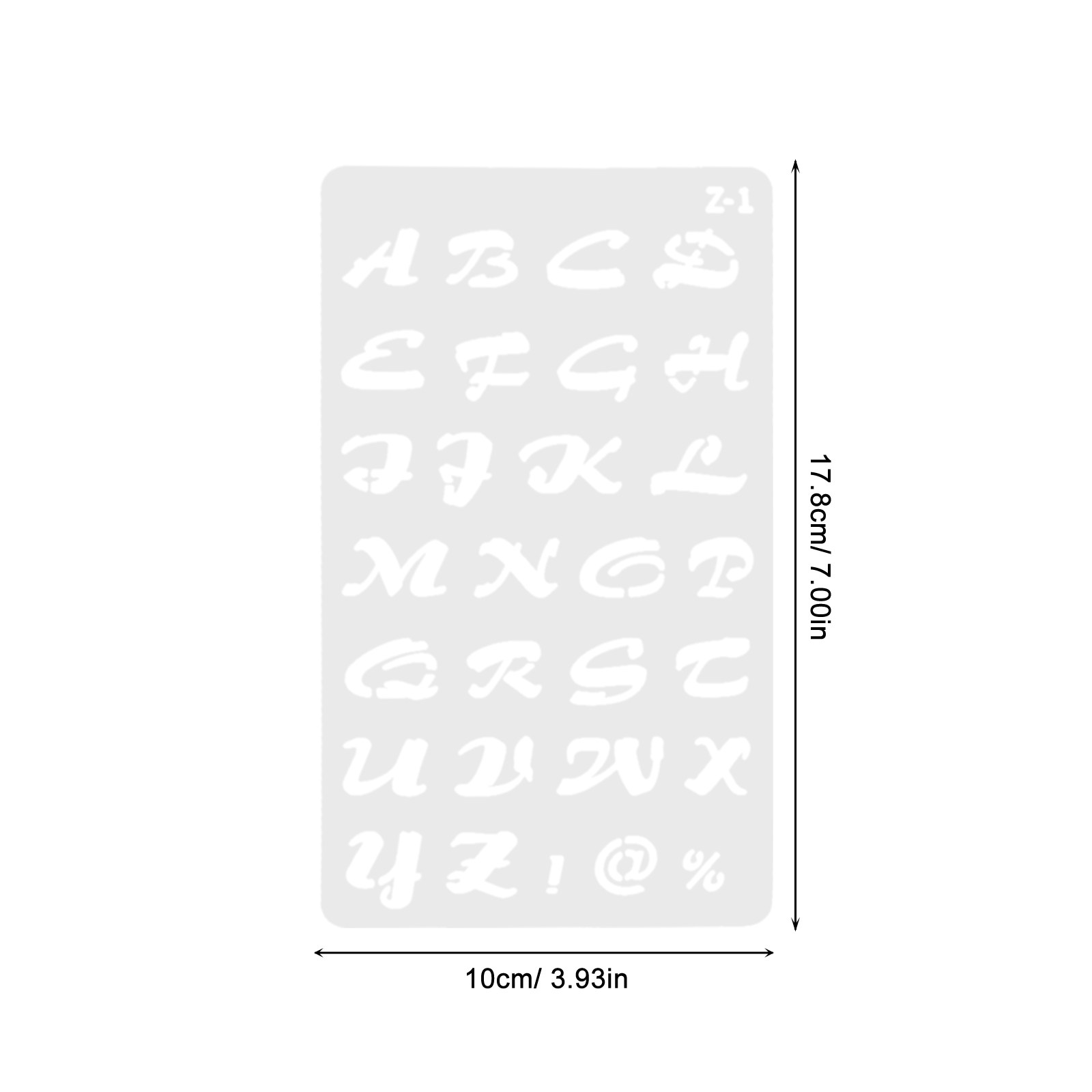 20Pcs Reusable Plastic Alphabe - Art Craft Journals บทวิจารณ์และราคา