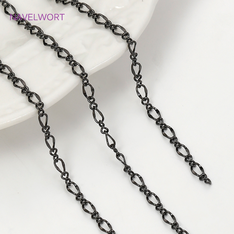 Black Color Oval Thin Chains F - Art Craft Activity บทวิจารณ์และราคา