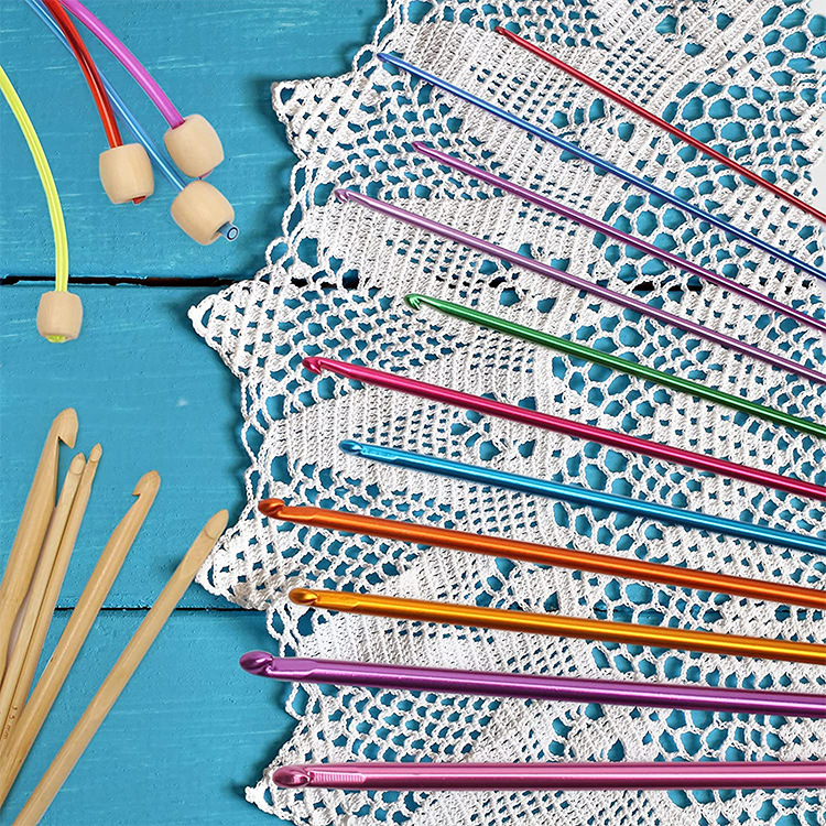 11Pcs/pack Colorful Iron 27cm  - Crochet Hook Set บทวิจารณ์และราคา