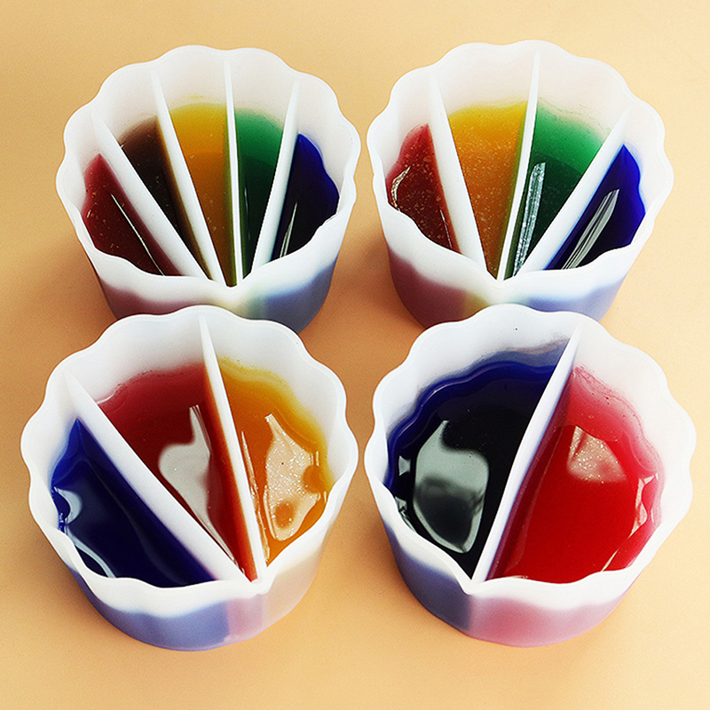Silicone Split Cups For Paints - Acrylic Pour Paint บทวิจารณ์และราคา