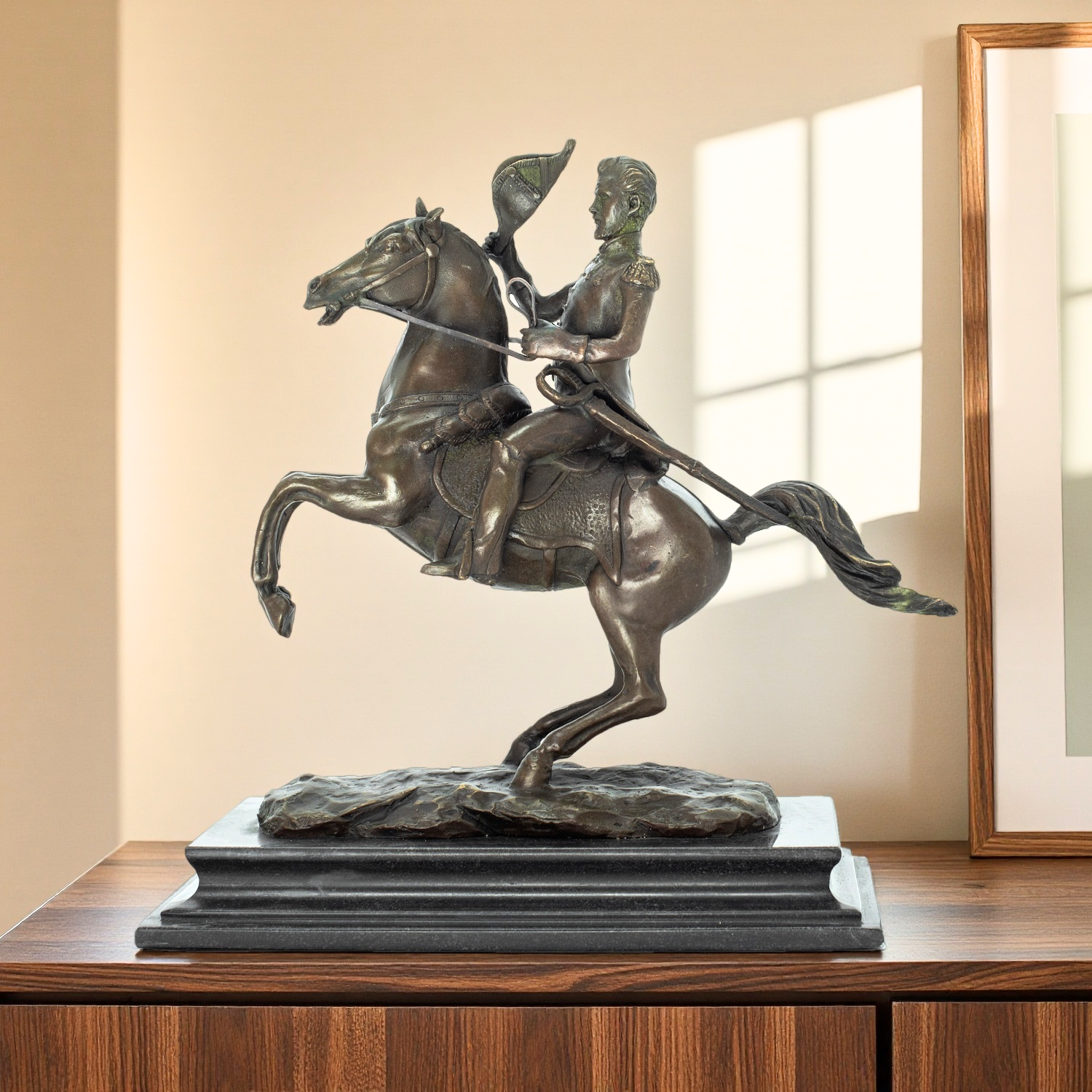 Bronze Ridding Horse Sculpture - Art Craft Horse บทวิจารณ์และราคา