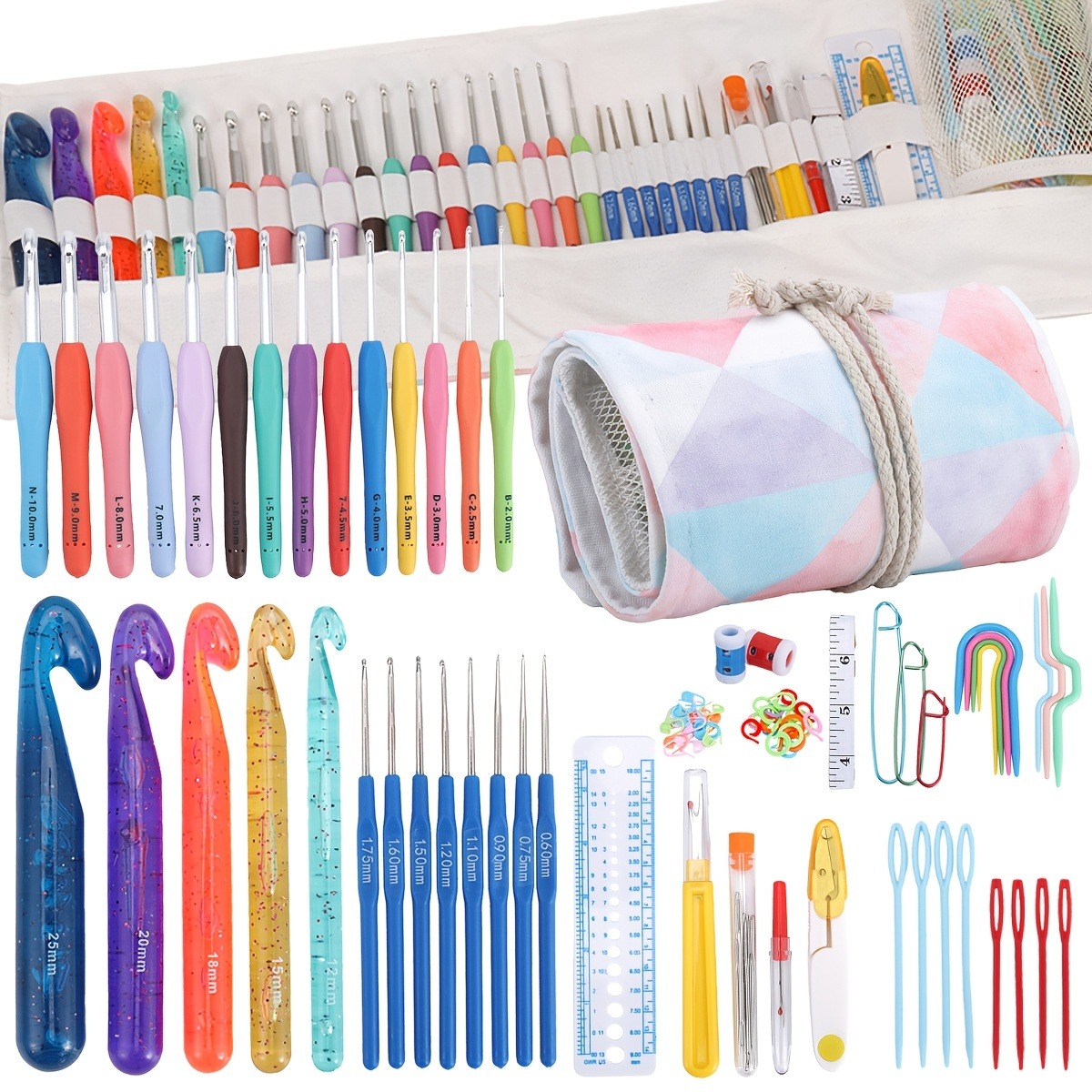 118pcs Crochet Hooks Sets, Erg - Crochet Hook Set บทวิจารณ์และราคา