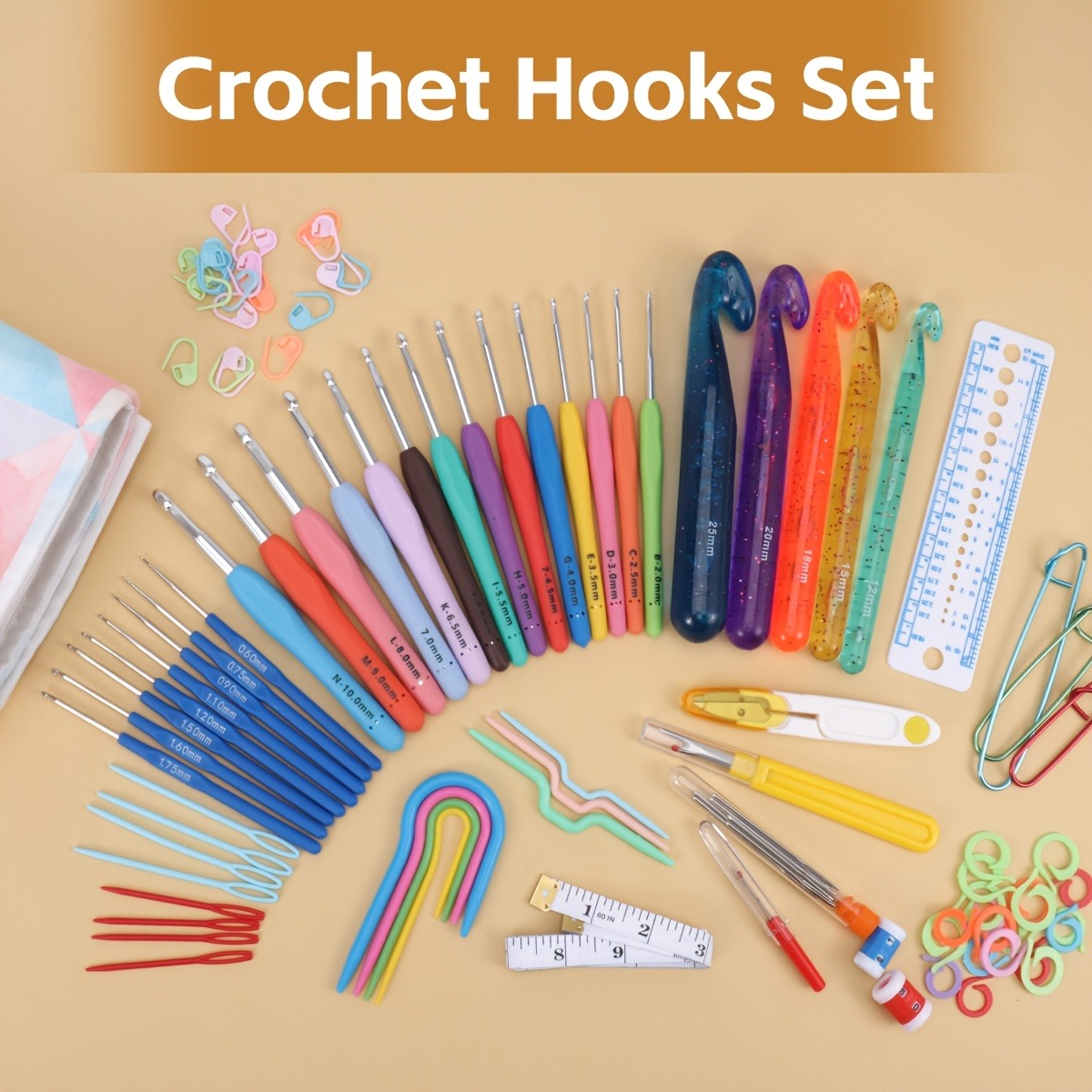 118pcs Crochet Hooks Sets, Erg - Crochet Hook Set บทวิจารณ์และราคา