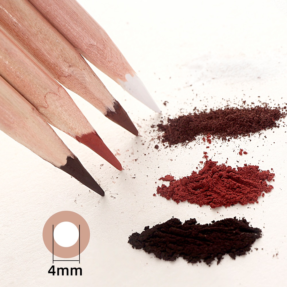4Pcs Professional Sketch Charc - Colored Pencil Professional บทวิจารณ์และราคา