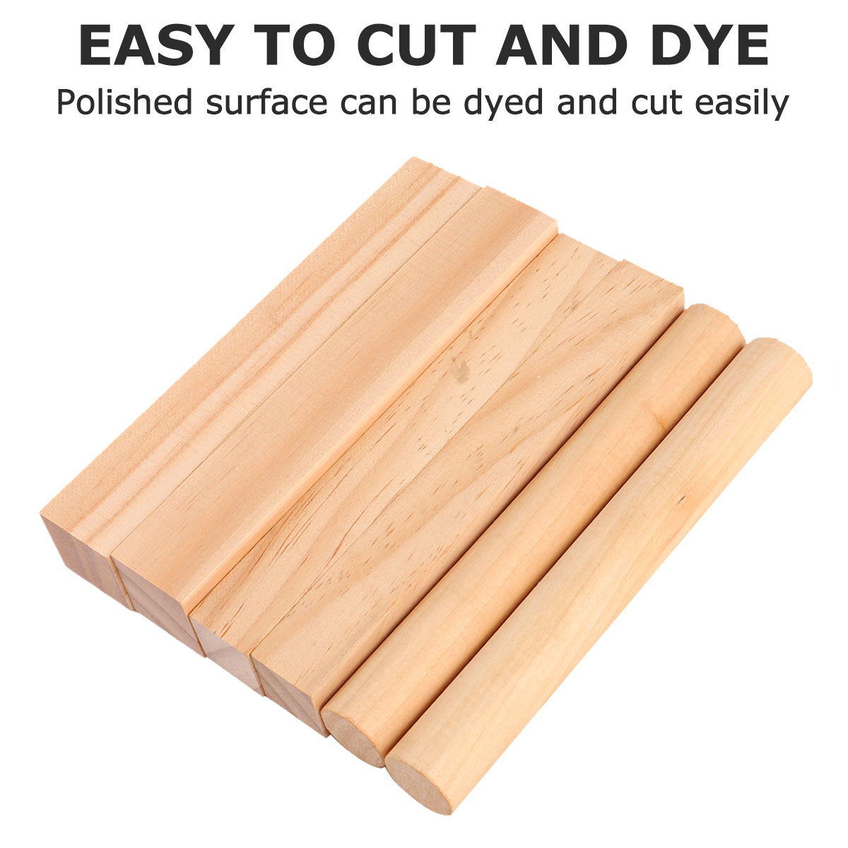 6Pcs Wooden Block Wood Carving - Art Craft Bar บทวิจารณ์และราคา