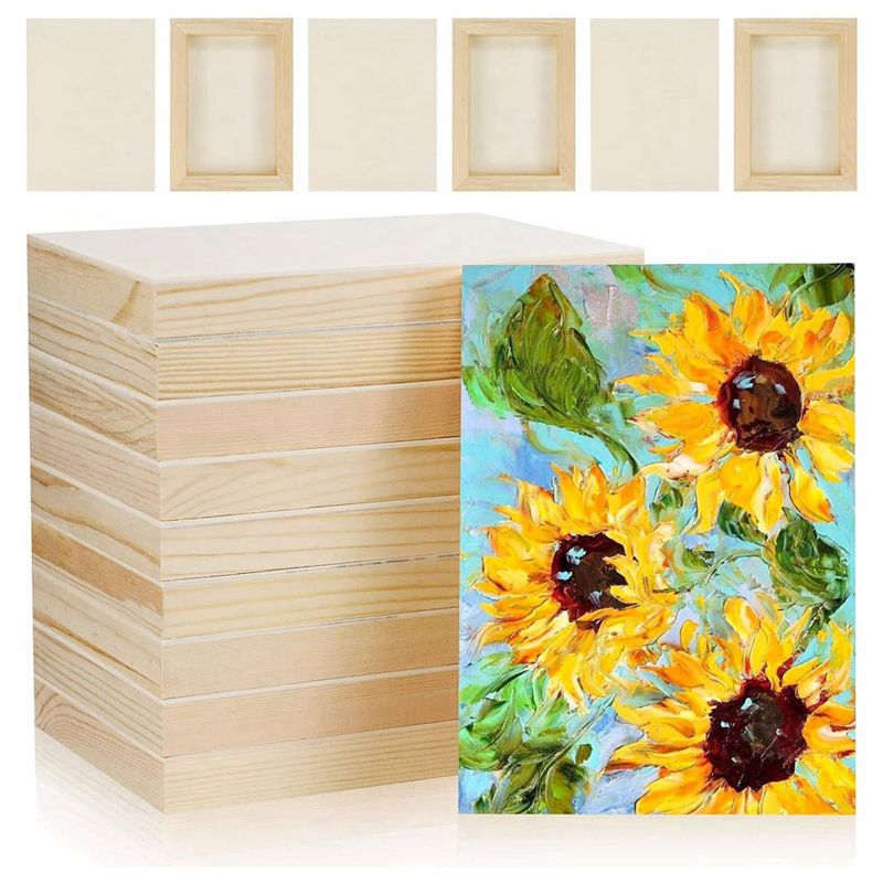 ABRE-20 Pcs 5.5X7inch Wood Pan - Acrylic Pour Paint บทวิจารณ์และราคา