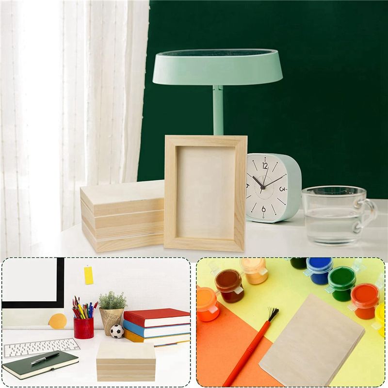 ABRE-20 Pcs 5.5X7inch Wood Pan - Acrylic Pour Paint บทวิจารณ์และราคา