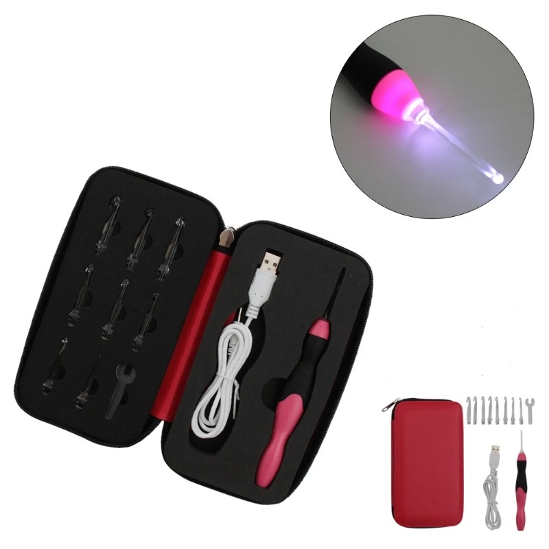 High-qualit  portable 9-In-1 L - Crochet Hook Set บทวิจารณ์และราคา